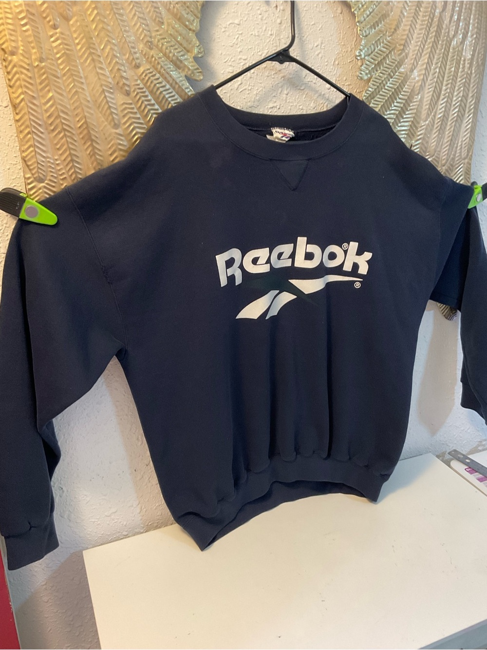 Vintage Made in USA Reebok crewneck sweatshirt size XXL dark blue